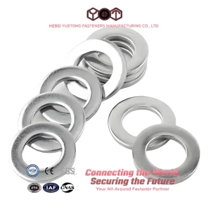 Factory Manufacture M5 M6 M8 Steel Flat Washers DIN125 Carbon Steel with Zinc Plated Surface Plain