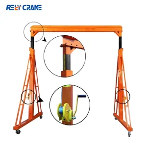 Factory Manufacturer Indoor Portal Crane Mini Portable Small Gantry Crane for Daily Warehouse Cargo Handling Work