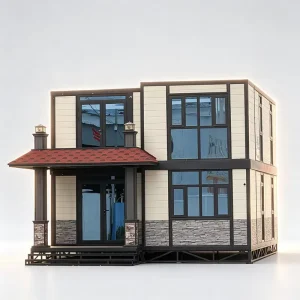 Factory Price Detachable 2 Story Prefabricated Container House Moisture Proof 2 Bedroom Modular Villa