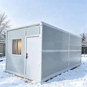 Factory Price Detachable Prefabricated Container House Moisture Proof Single Unit Simple Security Door Prefab Container House