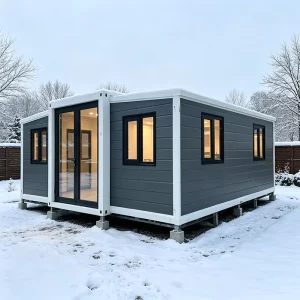 Factory Price Multi functional Container House Moisture proof Detachable Double Glass Door Prefabricated Container House