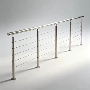 Factory Price Quick Shipment Easy to Install Square Post Top Mounted Matt Black Cable Railing