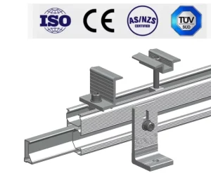 Factory Price Solar Panel Mounting Systems Clamp Aluminum Solar Mounting Brackets End Clamp