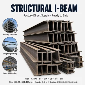 Factory Price Steel I Beam Structural Beam Universal I Section Profile Q235B Q345B A36 SS400 A992 IPE100 IPE400 6m