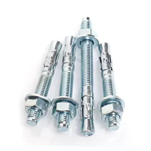 Factory Price Wedge Expansion Anchor Bolt Galvd Wedge Anchor M10x100 Yellow White Zinc Through Bolts Mechanical Anchor