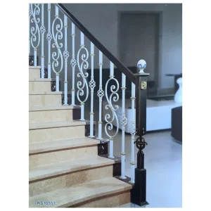 Factory Sale Premium Indoor Stair Steel Railings Stair Wrought Iron Railings Iron Stair Handrails