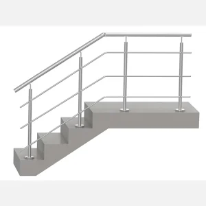 Factory Stair Railing Modern Metal Stainless Steel Staircase Railing for Exterior Interior Balcony Apartment Villa