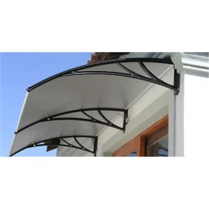 Factory Supplier Polycarbonate Sheet Door Window Protection Patio Canopy Awning Plastic Aluminum Bracket Anti UV