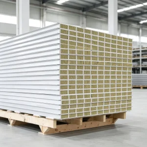 Factory Supplies Hollow Glass Magnesium Rock Wool Board Clean Room Sandwich Panel with Price