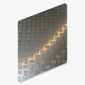 Factory Supply Anti-Slip Single-Sided Stainless Steel Diamond Tread Embossed Checkered Plate for Stair Flooring