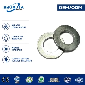 Factory Supply Custom Size M4-M16 Flat Plain Washer GB95 Reliable Flat Washer for Steel Structure Workshop