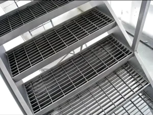 Factory Supply Galvanized Steel Grating Stair Treads Outdoor Non Slip Stair Treads & FRP Grating Stair Treads