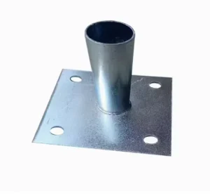 Factory Supply Sales Zinc Plated Q235 Steel Shoring Prop Scaffolding Jack Square Base Plate CE Certified