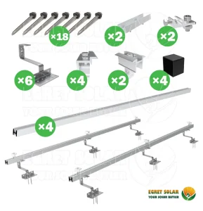 Factory Tile Roof Solar Mounting System PV Structure for Residential Rooftop
