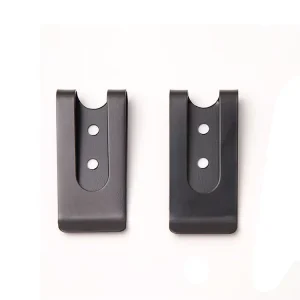 Factory Whosale 25*52.3 mm Metal Steel Black Electro Plated Spring Belt Clip for Leather Holsters