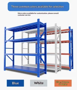 Factory-direct Cold-rolled Steel Beam-type Multi-tier Medium-duty Storage Racks Shelving Units Warehouse Cargo Racks