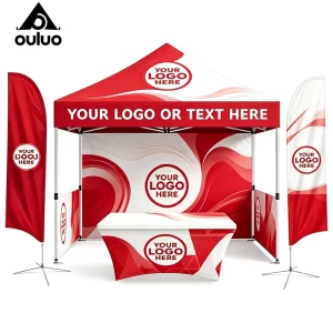Fast Delivery Heavy Duty Custom Design Heat Sublimation Printing Outdoor Exhibition Booth Portable Resort 10x10ft 300D Oxford