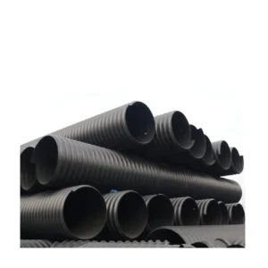 Fast Drainage HDPE Steel Belt Reinforced Double Wall Corrugated Pipe for Underground Storm Water Drainage