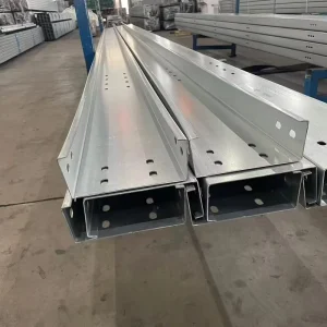 Favorable Price Solar Galvanized Steel Rails U Channel C Purlins Anti-Corrosion Easy Install for Roof Ground Solar Mounting