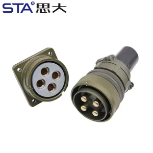 Female Plug Straight Silver Desert Corrosion Resistance VG95234 CA3106A Connector 12S10 Circular Shell Low 4P Black Green Colors