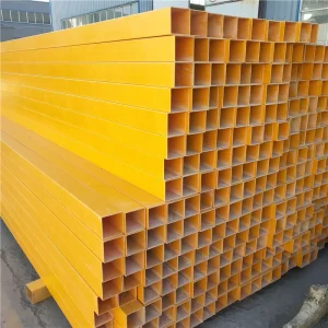 Fiberglass Square Tubes Tubes FRP I Beams Fiberglass Purlins Pultruded Flat Profiles Platform Angle Steel Rods Chemical Industry
