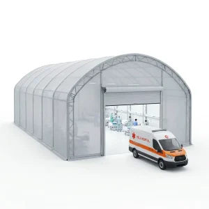 Field Hospital Fabric Building Clear Span Hygienic Membrane Quick Install