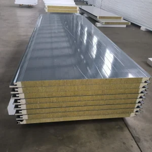 Fire Resistant Board Rock Wool Polyurethane Pir Eps Glass Wool Sandwich Panels Color Steel Wall Panels