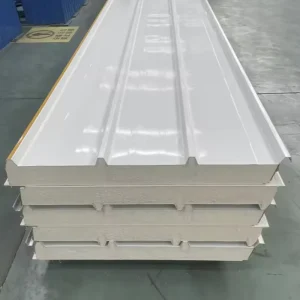 Fire Resistant PIR Sandwich Panel Corrugated Galvanized Steel Sheets for Roof Insulation Excellent for Cutting Welding Bending