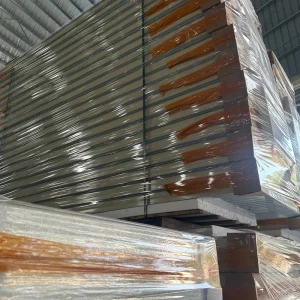 Fire resistant Eco Friendly Rock Wool Sandwich Panel Insulation Material for Warehouse Hotel Use