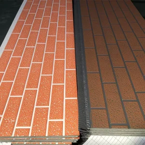 Fireproof 16mm 20mm PU Sandwich Panel Insulated Metal Carved Exterior Wall Cladding Decorative Insulation Board