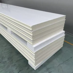 Fireproof 50 100 120 150 200mm Wall and Ceiling Insulation Board Building Wall Panels for Cold Room PIR PUR PU Sandwich Walls