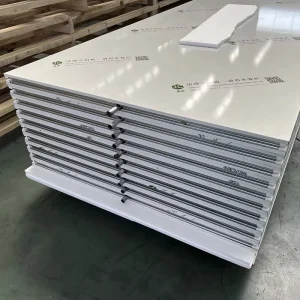 Fireproof 50mm Clean Room Wall Panel with 50 75 100mm Rock Wool Sandwich Panel for Laboratories and Medical Facilities