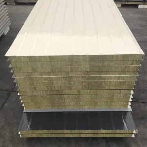 Fireproof Heat Preservation Sound Insulation Rock Wool Sandwich Panel Wall And Roof Sheet Rock Wool Board For Clean Room Panels