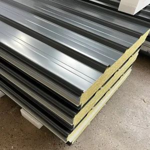 Fireproof Heat Preservation Sound Insulation Rock Wool Sandwich Panel Wall and Roof Sheet Rock Wool Board Panels