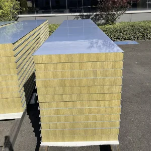 Fireproof Heat Preservation Sound Insulation Rock Wool Sandwich Panel Wall and Roof with Clean Room Panels for Laboratory