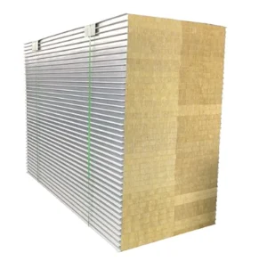 Fireproof Insulation Waterproof Lightweight Metal Office Partition Indoor Wall Sheet Acoustic Rock Wool Sandwich Panel