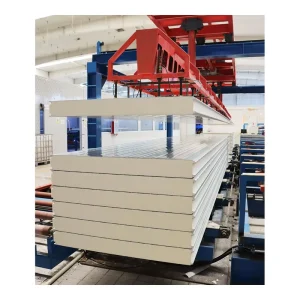 Fireproof PU Sandwich Panel Custom Stainless Steel Color Aluminum Cold Room Wall Roof Refrigeration Warehouse Cladding Container