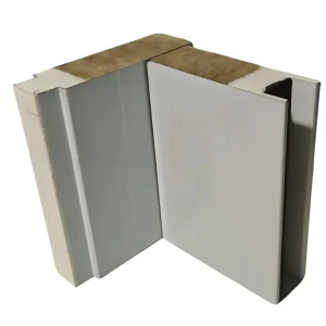 Fireproof Rock Wool Sandwich Panel Wall & Roof Panel with PU Edge Sealing for Steel Structure Building