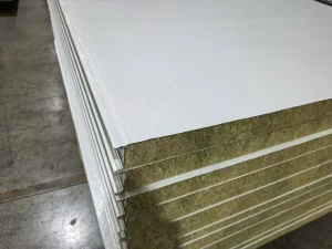 Fireproof Rock Wool Sandwich Panel for Exterior & Cold Room Use Custom Sizes