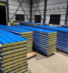 Fireproof Rock Wool Sandwich Panel for Wall Roof Heat Preservation Sound Insulation for Cold Room Exterior Clean Room Panels