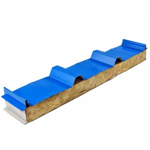 Fireproof Sound Insulation Rock Wool/Metal/Glass Sandwich Wall and Roof Panels for Hotel Use