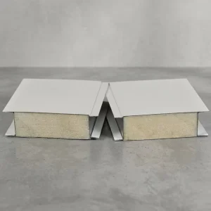 Fireproof Soundproof Eco Friendly Rock Wool Metal Sandwich Wall Roof CE Certified Water Resistant 5 Year Warranty Customizable