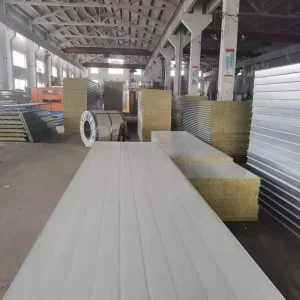 Fireproof Thermal Insulation Sound Insulation Waterproof Rock Wool Sandwich Panel Wall Panel Roof Slate Metal Clean Room Panel