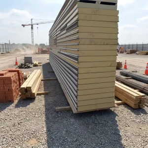 Fireproof Thermal Wall Cladding Board Polyurethane Glass Wool Rock Wool PIR EPS Sandwich Panels for Warehouse Workshop