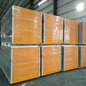 Fireproof Waterproof Eco Friendly Lightweight Metal MGO Sandwich A1 class Safety Soundproofing Easy Installation Outdoor Walls