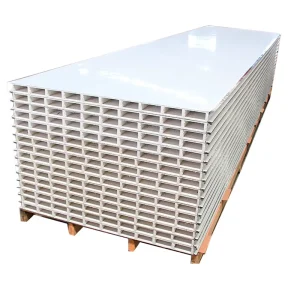 Fireproof Waterproof Rock Wool Metal Corrosion-Resistant Sandwich Panel Hollow Glass Magnesium Sandwich Panel