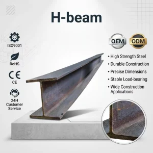 Flange H Beam Q355B Heavy Pressure Anti-Deformation Wide Flange Beam H Profile Steel