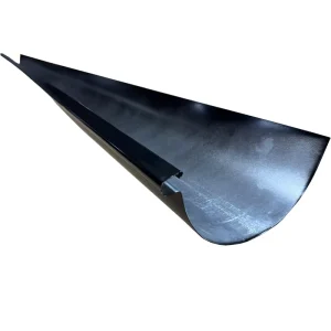 Flat Back Round Base Light Steel Structure Rain Gutter System with Welding Process and Half Round Gutter Downpipe
