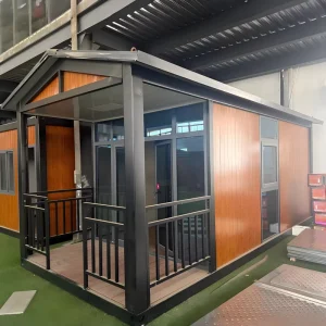 Flat Pack Container House Bolt Connected Quick Assembly Pop up Cafe for Coffee Bar and Espresso Drink Shop