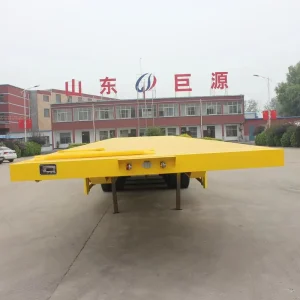 Flatbed Semi Trailer High Strength Steel Frame Anti Skid Deck Corrosion Resistant Structure